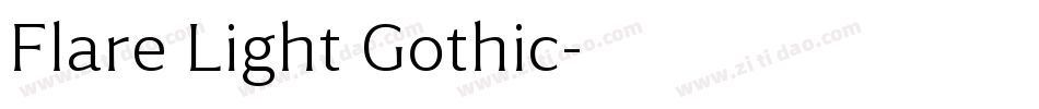 Flare Light Gothic字体转换